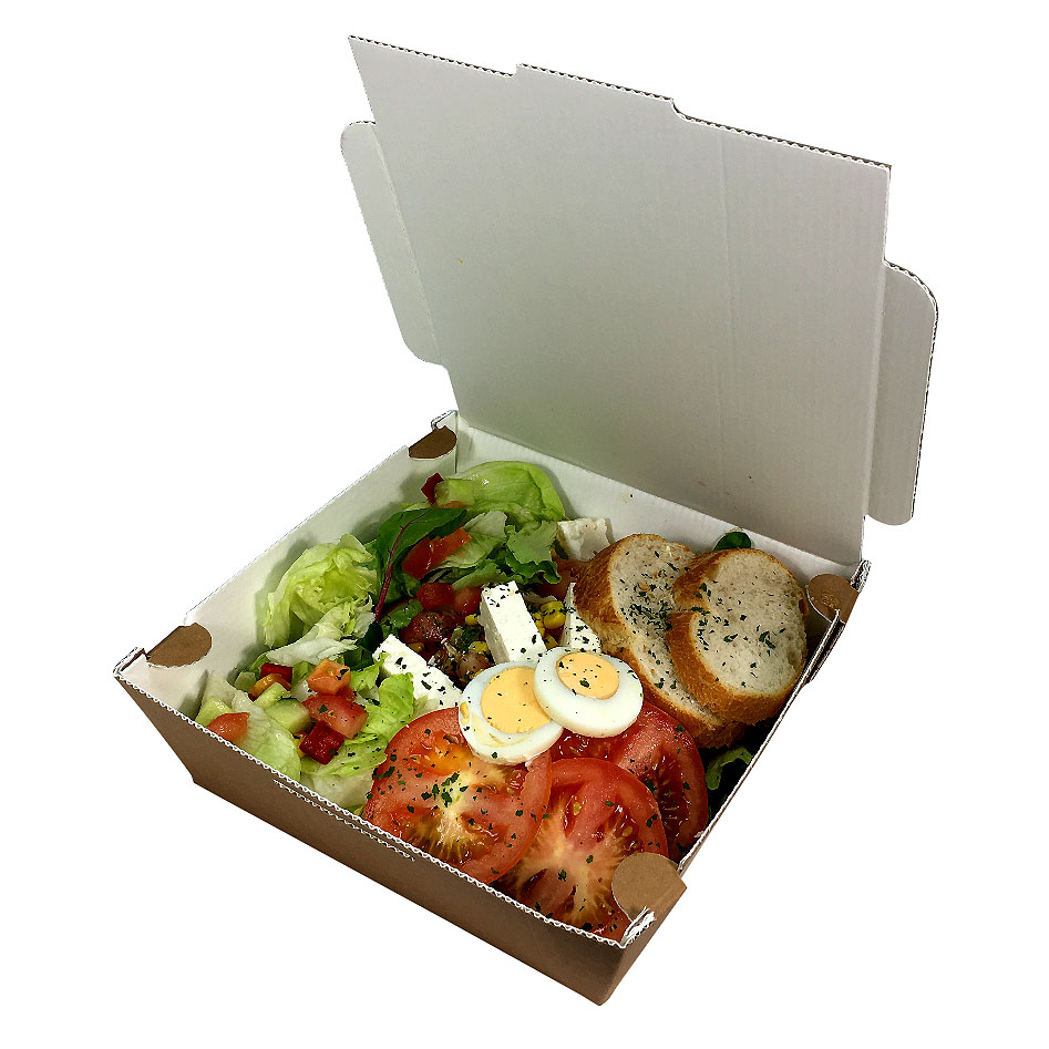 Specialutvecklad wellpapp för förpackningar till take away